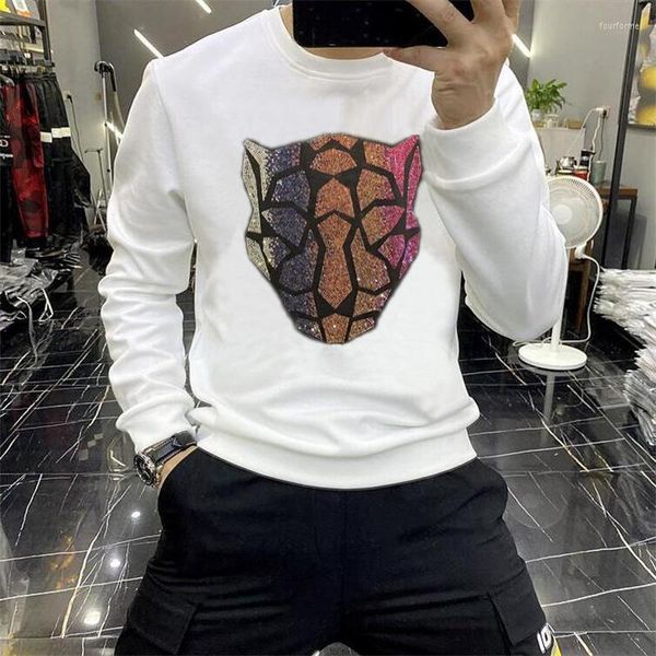 men's hoodies rhinestone men's sportswear fashion round neck warm and comfortable hoodie in autumn winter, Black
men's hoodies rhinestone men's sportswear fashion round neck warm and comfortable hoodie in autumn winter, Black