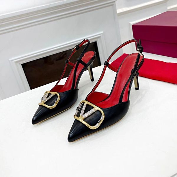 new women brand sandals pointed shoes rhinestone sandal 4cm 6cm 8cm 10cm back strap head covering women's thin heel shallow leather sho, Black
new women brand sandals pointed shoes rhinestone sandal 4cm 6cm 8cm 10cm back strap head covering women's thin heel shallow leather sho, Black