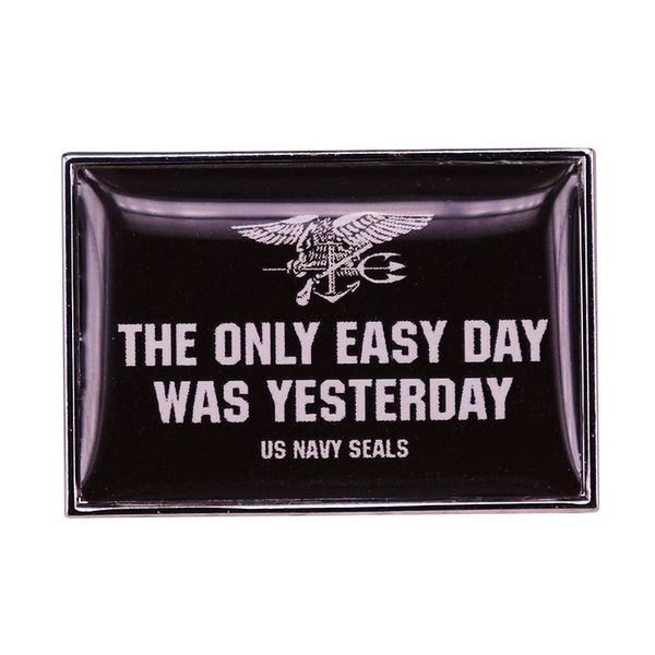 the only easy day was yesterday flag badge us navy seals brooch united states navy sea air and land teams lapel pin, Blue
the only easy day was yesterday flag badge us navy seals brooch united states navy sea air and land teams lapel pin, Blue