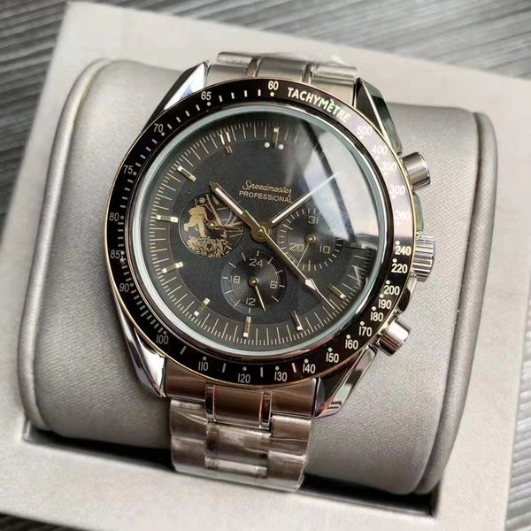 omeg men's watch automatic machinery wristwatch astronaut stainless steel strap r business office watch folding buckle montre de luxe w, Slivery;brown
omeg men's watch automatic machinery wristwatch astronaut stainless steel strap r business office watch folding buckle montre de luxe w, Slivery;brown