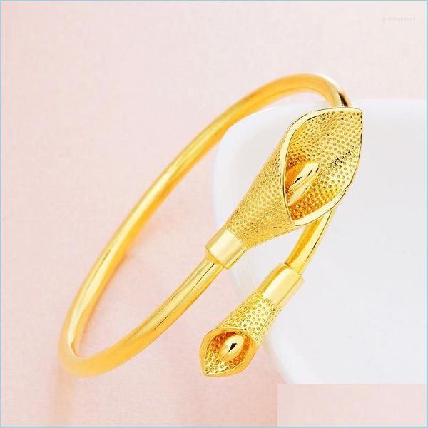 bangle bangle korean fashion bangles for women pure gold color calla wedding engagement bride luxury jewelry wholesale drop delivery dhr4i, Black
bangle bangle korean fashion bangles for women pure gold color calla wedding engagement bride luxury jewelry wholesale drop delivery dhr4i, Black