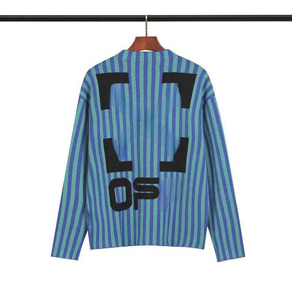 off mens autumn winter sweater designer sweaters fashion striped knit sweatshirt men women round neck loose pullover long sleeve, White;black
off mens autumn winter sweater designer sweaters fashion striped knit sweatshirt men women round neck loose pullover long sleeve, White;black