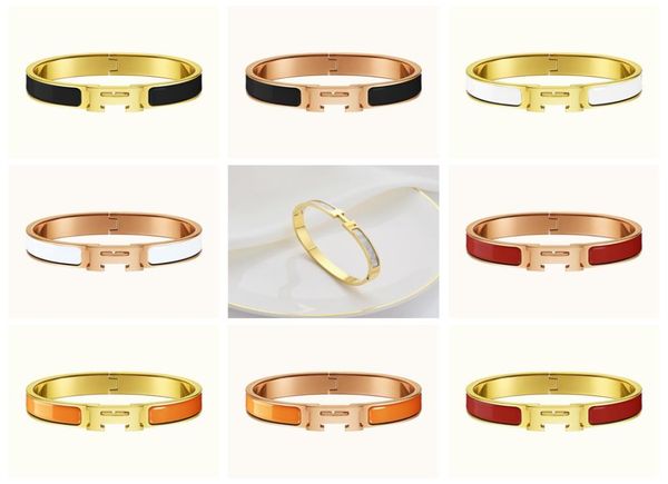 18k gold stainless steel h bangle clover bracelet jewelry for women gift7788484, Black
18k gold stainless steel h bangle clover bracelet jewelry for women gift7788484, Black