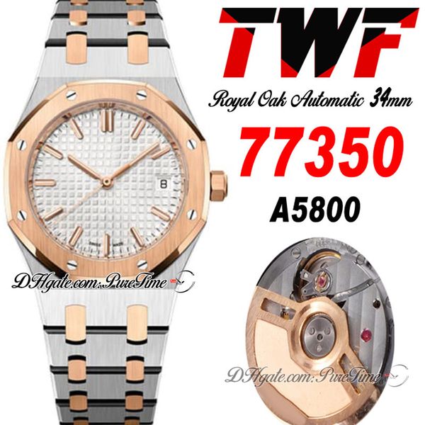 twf 34mm 77350 a5800 automatic ladies watch 50th anniversary two tone rose gold white textured dial stick stainless steel bracelet womens su, Slivery;brown
twf 34mm 77350 a5800 automatic ladies watch 50th anniversary two tone rose gold white textured dial stick stainless steel bracelet womens su, Slivery;brown