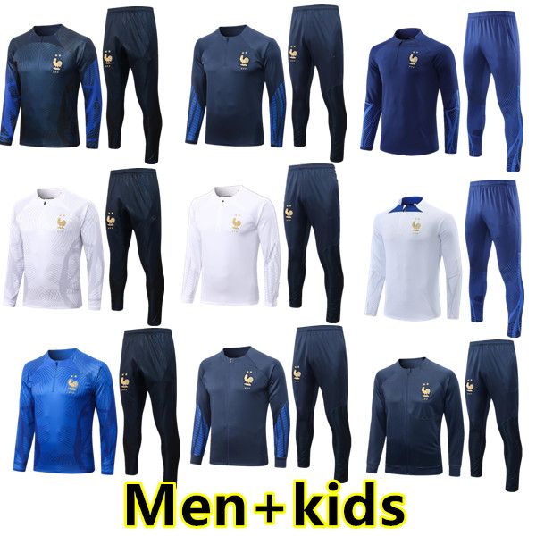 2022 2023 benzema french tracksuit jerseys soccer half pull mbappe griezmann pogba kante track suits jacket men kids chandal training sports, Black;yellow
2022 2023 benzema french tracksuit jerseys soccer half pull mbappe griezmann pogba kante track suits jacket men kids chandal training sports, Black;yellow