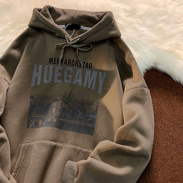 100% cotton hooded sweater men's autumn and winter trend loose oversize coat plush thickened clothing, Black
100% cotton hooded sweater men's autumn and winter trend loose oversize coat plush thickened clothing, Black