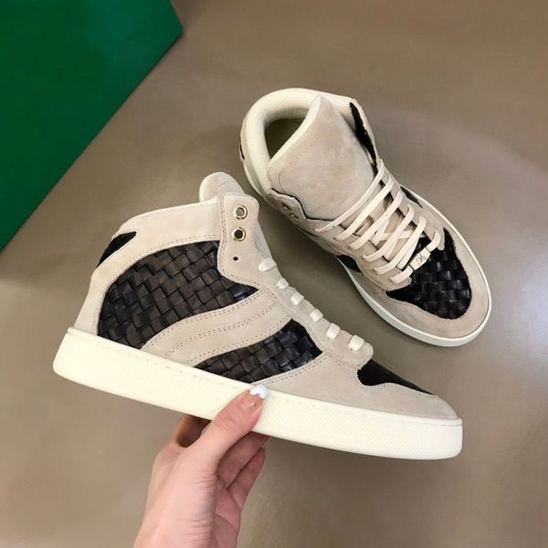 high men intrecciato weave sneakers shoes suede & leather lace up man casual skateboard walking discount footwear eu38-46
high men intrecciato weave sneakers shoes suede & leather lace up man casual skateboard walking discount footwear eu38-46