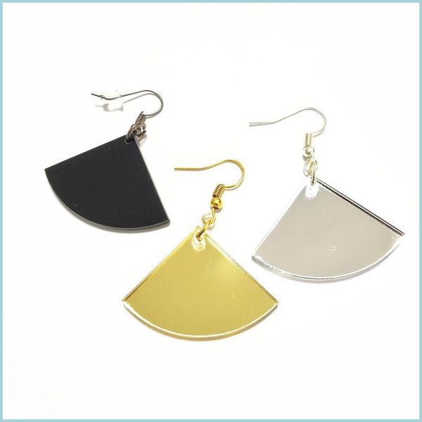 dangle chandelier new fashion fanshaped dangle earring for women black mirror gold sier color classic jewellry accessories drop de dhgof, Silver
dangle chandelier new fashion fanshaped dangle earring for women black mirror gold sier color classic jewellry accessories drop de dhgof, Silver