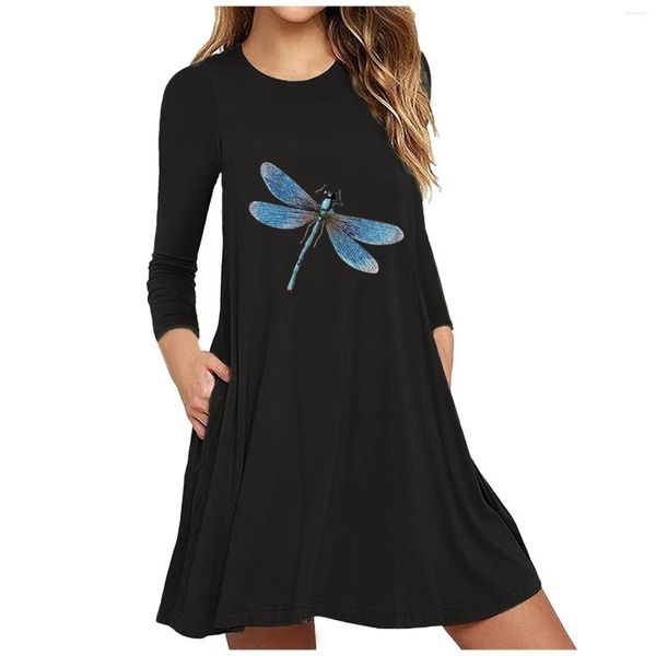 casual dresses plus size women's dress ladies dragonfly print long-sleeved raglan mini home sundresses vestido de mujer, Black;gray
casual dresses plus size women's dress ladies dragonfly print long-sleeved raglan mini home sundresses vestido de mujer, Black;gray