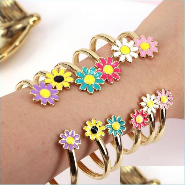 bangle bangle enamel dainty flower hand bangles bracelet exquisite gold color sunflower cuff for women fashion jewelrybangle bangleb dhmhk, Black
bangle bangle enamel dainty flower hand bangles bracelet exquisite gold color sunflower cuff for women fashion jewelrybangle bangleb dhmhk, Black