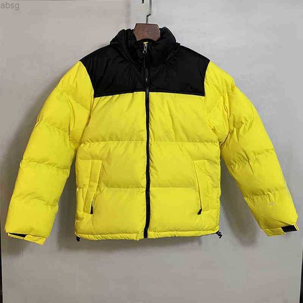 mens down jacket winter parka outdoor classic warm embroidery outwear coat, Black