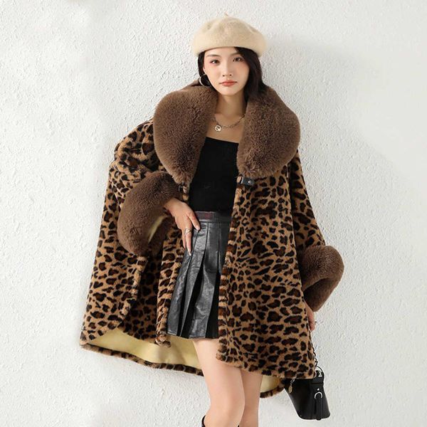 women's fur faux fur dairy cow spotted leopard poncho women big faux fur overcoat cape fashion loose oversize long coat women winter wa, Black
women's fur faux fur dairy cow spotted leopard poncho women big faux fur overcoat cape fashion loose oversize long coat women winter wa, Black