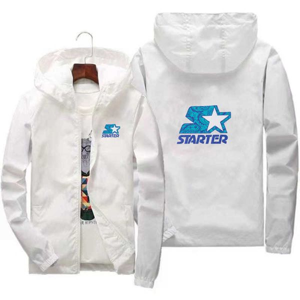 Jackets 2022 Starter Brand Spring Fall Men's Sportswear Casual Aviator Hooded Q…