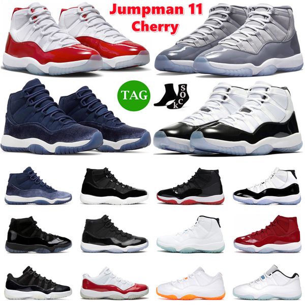 og jumpman 11 basketball shoes men women 11s cherry midnight navy cool grey pure violet space jam bred concord mens trainers sport sneakers
og jumpman 11 basketball shoes men women 11s cherry midnight navy cool grey pure violet space jam bred concord mens trainers sport sneakers