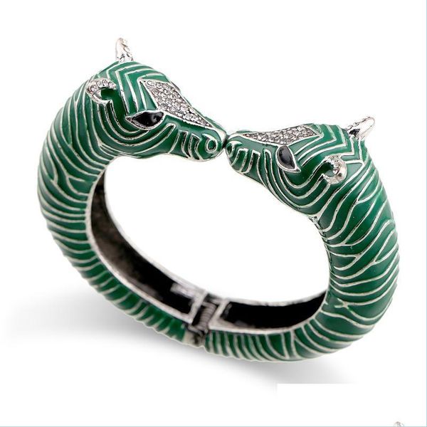bangle bangle unique design statement chunky big size vintage bracelet zebra antique sier plated with enamel for womengle drop deliv dhsh3, Black
bangle bangle unique design statement chunky big size vintage bracelet zebra antique sier plated with enamel for womengle drop deliv dhsh3, Black