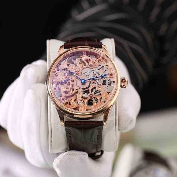 men's and women's automatic mechanical watch hollow carved movement fashion luxury business all-match, Black;brown
men's and women's automatic mechanical watch hollow carved movement fashion luxury business all-match, Black;brown