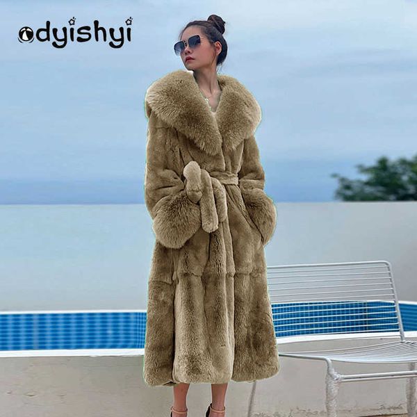 women's fur faux elegant women x-long luxurious jacket 2022 winter parka big collar casual loose coat with belt large size 5xl yd11 t22, Black
women's fur faux elegant women x-long luxurious jacket 2022 winter parka big collar casual loose coat with belt large size 5xl yd11 t22, Black
