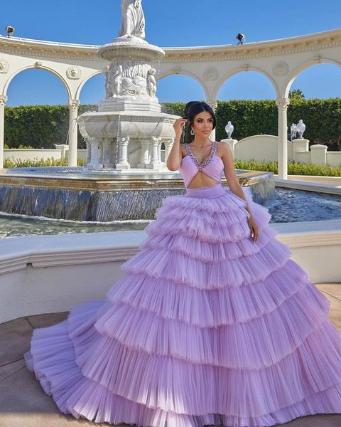 exquisite tiered ruffle evening dresses deep v neck prom dress elegant sleeveless formal party gowns, Black;red
exquisite tiered ruffle evening dresses deep v neck prom dress elegant sleeveless formal party gowns, Black;red