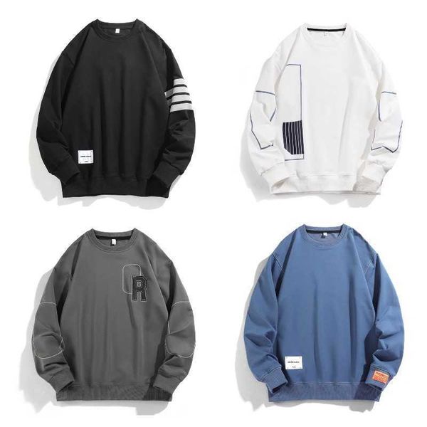 autumn and winter new men's fashion casual round neck pullover long sleeve loose men regular, Black
autumn and winter new men's fashion casual round neck pullover long sleeve loose men regular, Black