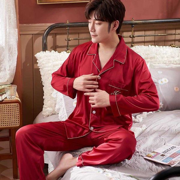men's sleepwear sleepwear men lapel pajamas set spring long sleeve satin 2pcs shirt pant loose casual pijamas suit plus size 3xl home w, Black;brown
men's sleepwear sleepwear men lapel pajamas set spring long sleeve satin 2pcs shirt pant loose casual pijamas suit plus size 3xl home w, Black;brown