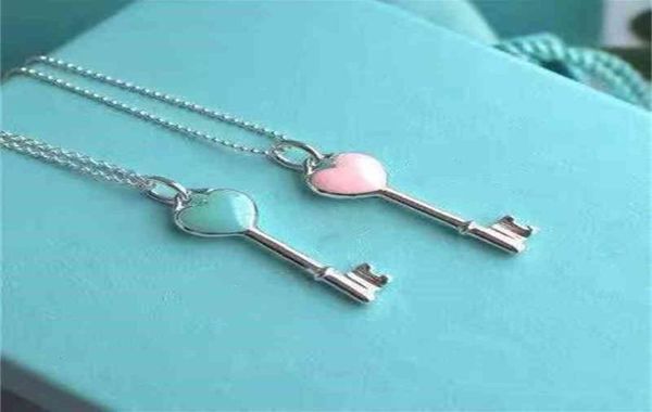t home s925 blue enamel heartshaped key pendant simple fashion women039s necklace7070382, Silver
t home s925 blue enamel heartshaped key pendant simple fashion women039s necklace7070382, Silver