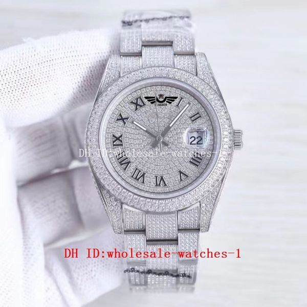 5 star super 9 style full diamond watch president datejust 41mm 228236 roman dial automatic 18k sapphire watches mens men's wristwatche, Slivery;brown
5 star super 9 style full diamond watch president datejust 41mm 228236 roman dial automatic 18k sapphire watches mens men's wristwatche, Slivery;brown