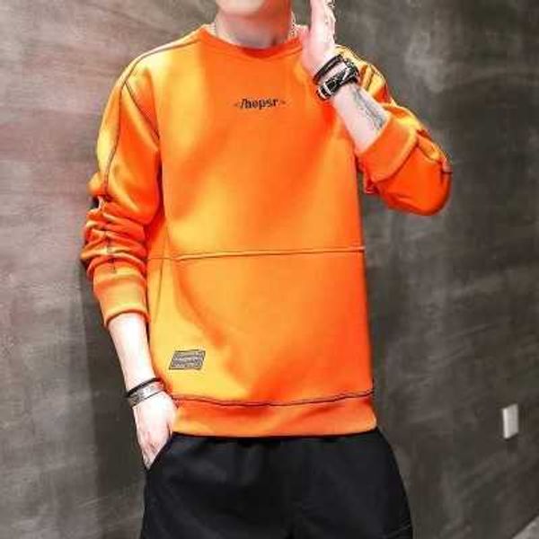 2022 long sleeved new men's plush thickened slim wireless embroidery pullover autumn end winter, Black
2022 long sleeved new men's plush thickened slim wireless embroidery pullover autumn end winter, Black