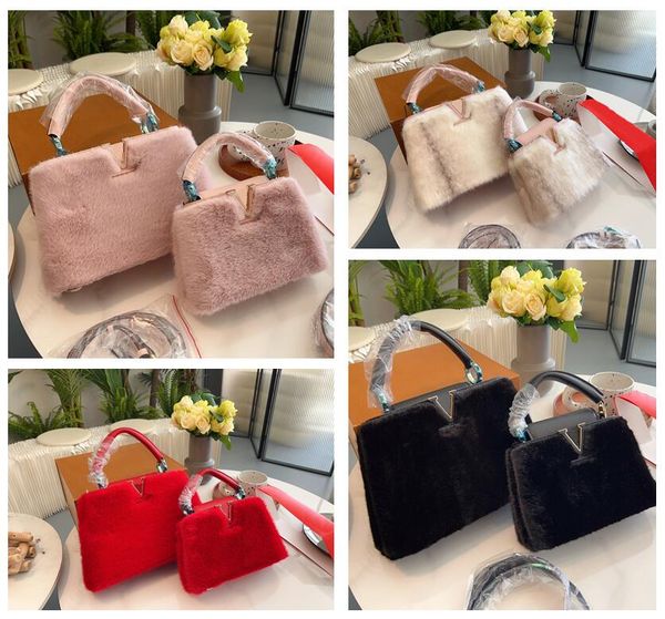 tz designer bags winter luxury mink fur capucines handbag 4 colors 2 sizes soft plush shoulder bag detachable shoul der strap women's f
tz designer bags winter luxury mink fur capucines handbag 4 colors 2 sizes soft plush shoulder bag detachable shoul der strap women's f