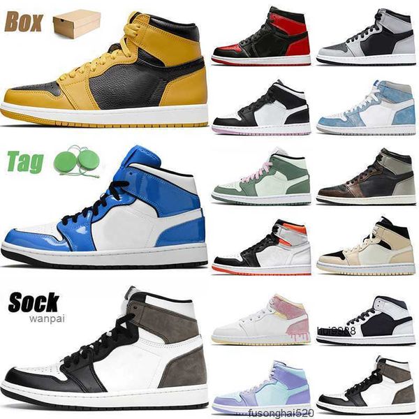 2023 jumpman 1 1s basketball shoes pollen signal blue dark mocha men women fearless smoke grey pink quartz trainers sneakers size jordans1 j, Black
2023 jumpman 1 1s basketball shoes pollen signal blue dark mocha men women fearless smoke grey pink quartz trainers sneakers size jordans1 j, Black