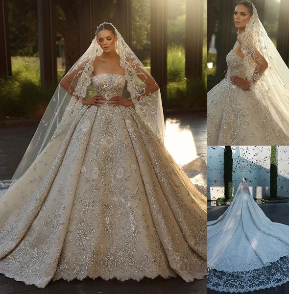 chic luxury beads wedding dress lace appliques 3d flowers strapless bridal gowns sleeveless robe de mariee, White
chic luxury beads wedding dress lace appliques 3d flowers strapless bridal gowns sleeveless robe de mariee, White