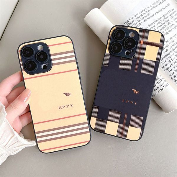 

Designer Phone Cases For Iphone 14 Pro Max 13 Mini 12 Sets 11 Sets Max Plus Xs Xr X PLUS PU Checked Grain BB 22110405CZ, White