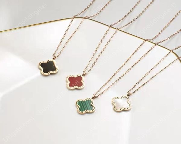 luxury deisgn double side clover pendant necklace gold stainless steel jewelry for women1724344, Silver
luxury deisgn double side clover pendant necklace gold stainless steel jewelry for women1724344, Silver