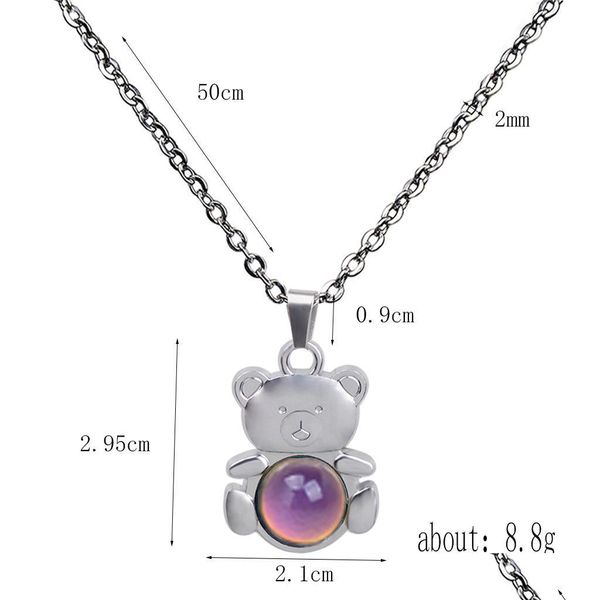 pendant necklaces stainless steel mood necklace animal pendant feeling change color drop delivery jewelry necklaces pendants dhihm, Silver
pendant necklaces stainless steel mood necklace animal pendant feeling change color drop delivery jewelry necklaces pendants dhihm, Silver