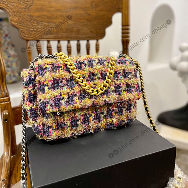 designer brand flap 19 womens tote bags multicolor tweeds quilted classic french handbags gold-tone metal hardware handle sacoche key poche
designer brand flap 19 womens tote bags multicolor tweeds quilted classic french handbags gold-tone metal hardware handle sacoche key poche