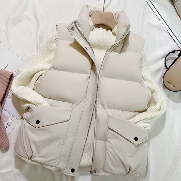 stand collar single breasted sleeveless vests loose coats solid color waistcoat contton vest women's autumn 2022 new, Black;white
stand collar single breasted sleeveless vests loose coats solid color waistcoat contton vest women's autumn 2022 new, Black;white