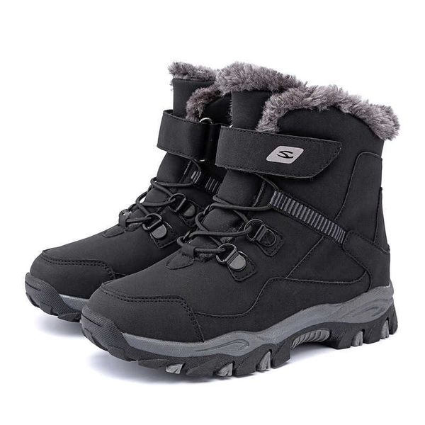 children winter rubber sole boys girls shoes sneakers fashion casual leather high kids snow boots, Black;grey
children winter rubber sole boys girls shoes sneakers fashion casual leather high kids snow boots, Black;grey