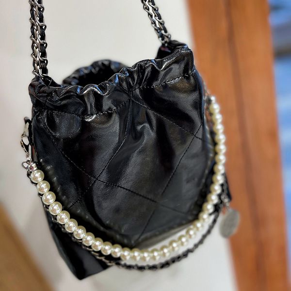22f/w womens designer calfskin 22 shopping bags with pearl chain handle totes bucket purse silver/gold metal hardware matelasse crossbody sh
22f/w womens designer calfskin 22 shopping bags with pearl chain handle totes bucket purse silver/gold metal hardware matelasse crossbody sh