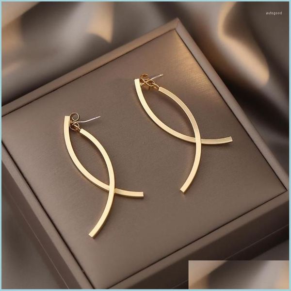 dangle chandelier dangle earrings 2022 design gold glossy fish shape drop for women creative cross long tassel earings fashion jew dh9h5, Silver
dangle chandelier dangle earrings 2022 design gold glossy fish shape drop for women creative cross long tassel earings fashion jew dh9h5, Silver