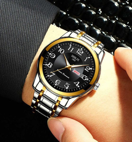 watches men's watches stainless steel band fashion luxury luminous quartz watch for man dual calendar male reloj hombre clock 831y, Slivery;brown
watches men's watches stainless steel band fashion luxury luminous quartz watch for man dual calendar male reloj hombre clock 831y, Slivery;brown
