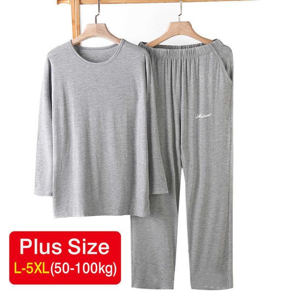 men's sleepwear plus size 5xl modal pajamas for men comfortable thin sleepwear loose casual home clothes long sleeve pajama trousers 2, Black;brown
men's sleepwear plus size 5xl modal pajamas for men comfortable thin sleepwear loose casual home clothes long sleeve pajama trousers 2, Black;brown