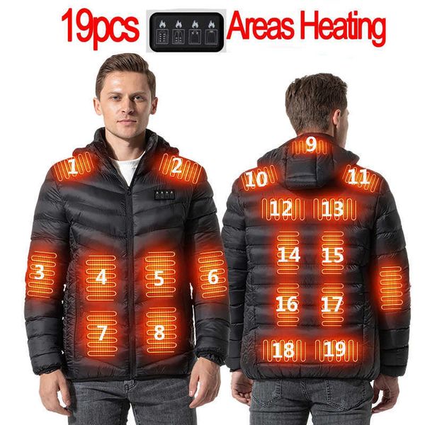 men's jackets new upgrade 19 areas heated men women winter warm usb heating jackets smart hooded heated clothing waterproof warm jacket, Black;brown
men's jackets new upgrade 19 areas heated men women winter warm usb heating jackets smart hooded heated clothing waterproof warm jacket, Black;brown