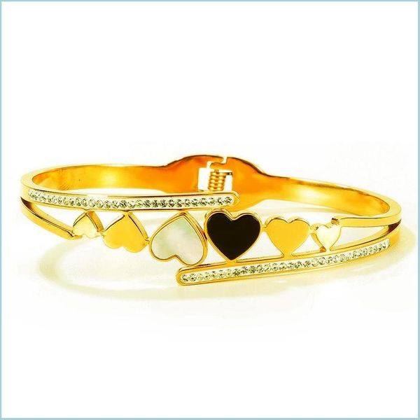 bangle bangle fashion girls gold color stainless steel heart bracelet love pseiras black white shell bangles feminina jewelrybangle dh5jv
bangle bangle fashion girls gold color stainless steel heart bracelet love pseiras black white shell bangles feminina jewelrybangle dh5jv
