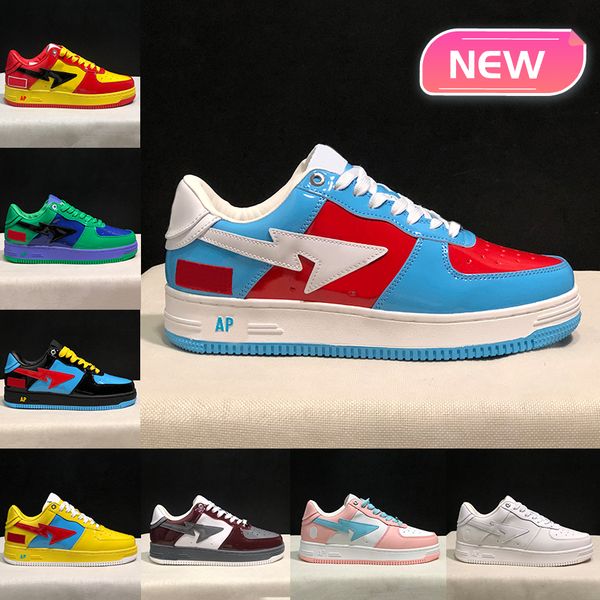designer nigo apes sta low running shoes triple white black patent leather comics yellow blue red bordeaux grey beige suede abc camo green m
designer nigo apes sta low running shoes triple white black patent leather comics yellow blue red bordeaux grey beige suede abc camo green m