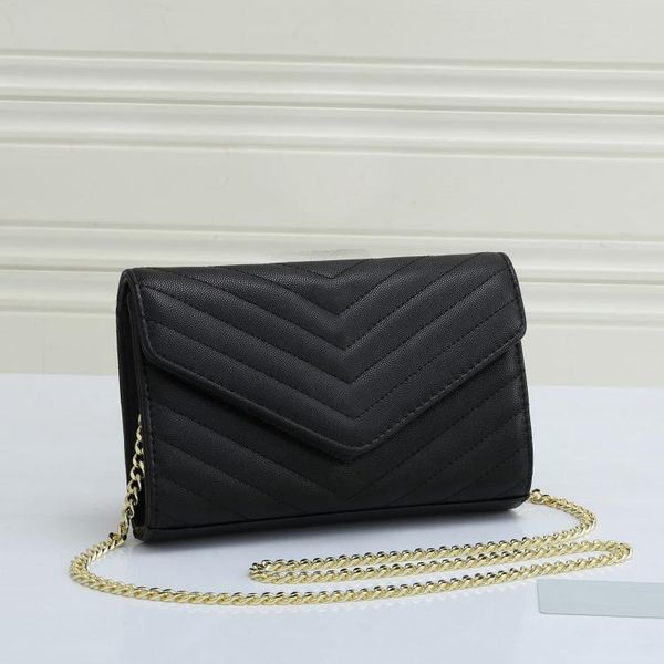 Luxurys Designers Handbag Women Bag ladies composite PU leather Messenger Shoulder Purse Chain with card holder slot clutch female purse size 23-5-14cm, Khaki(silver chain )
Luxurys Designers Handbag Women Bag ladies composite PU leather Messenger Shoulder Purse Chain with card holder slot clutch female purse size 23-5-14cm, Khaki(silver chain )