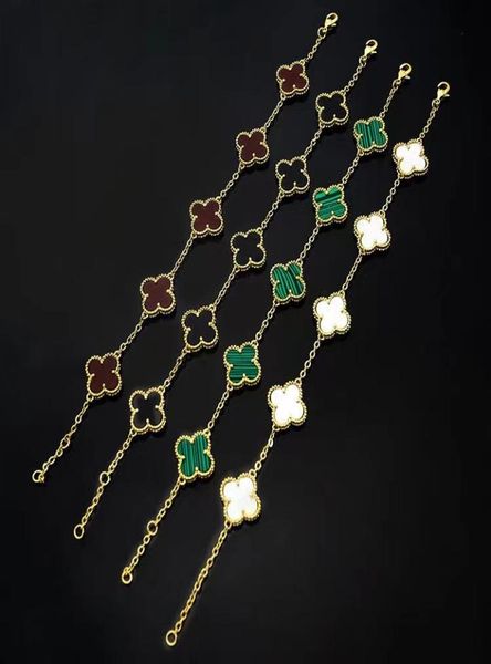 14k gold plated bracelet four leaf clover black white red green mother of pearl five flowers bracelets designer jewelry for women6856998, Golden;silver
14k gold plated bracelet four leaf clover black white red green mother of pearl five flowers bracelets designer jewelry for women6856998, Golden;silver
