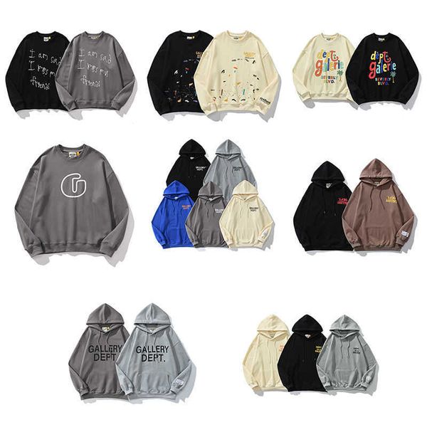 designer hoodies men women galleryy depts stylist jacket american fashion brand letter printed round neck high street loose couple, Black
designer hoodies men women galleryy depts stylist jacket american fashion brand letter printed round neck high street loose couple, Black