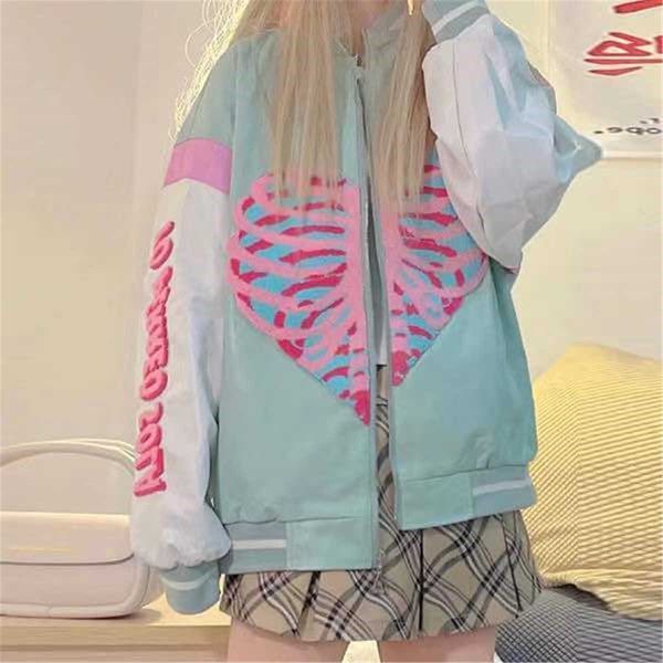 women's jackets hip hop bone hoodie autumn fashion oversize sweatshirt women japan gothic vintage baseball jacket cool ulzzang heart h, Black;brown
women's jackets hip hop bone hoodie autumn fashion oversize sweatshirt women japan gothic vintage baseball jacket cool ulzzang heart h, Black;brown
