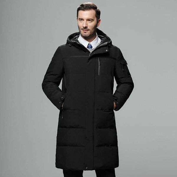 down jacket for men in winter new style men's thickened large size hooded middle long high-end for middle-aged, Black
down jacket for men in winter new style men's thickened large size hooded middle long high-end for middle-aged, Black