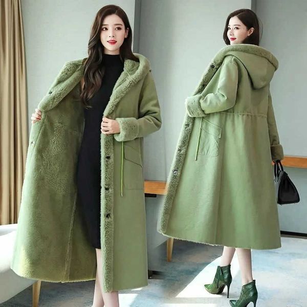 women's fur faux fur women high-end slim lamb wool jacket mid-length 2022 new winter korean fur coat female velvet thick woolen coat tr, Black
women's fur faux fur women high-end slim lamb wool jacket mid-length 2022 new winter korean fur coat female velvet thick woolen coat tr, Black