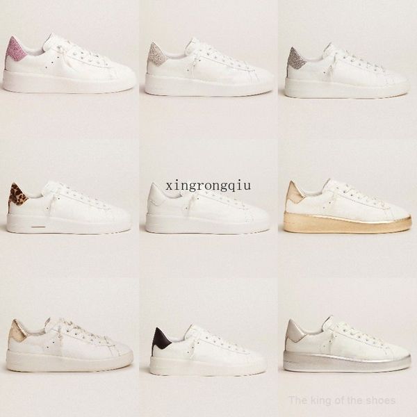brand shoe designer shoe dirty shoes sneaker super star deluxe glittery silver tail sequin women purestar goldenity gooseity hfv, Black